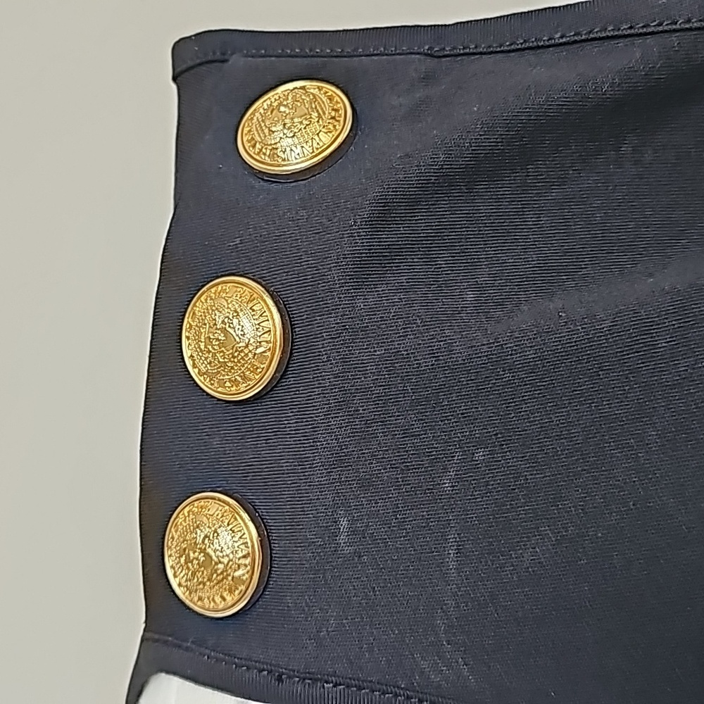 Balmain Button Shoulder Tee - Picture 3 of 9